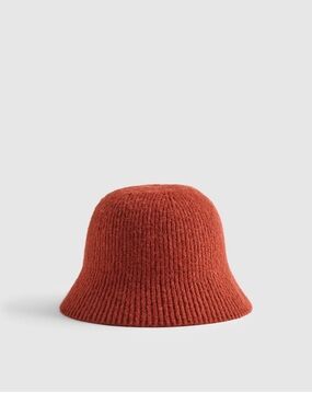 Madewell Fuzzy-Knit Bucket Hat / M - L